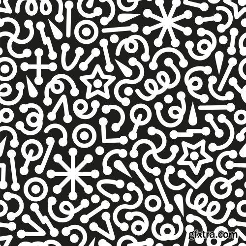 Abstract Seamless Patterns 25xEPS