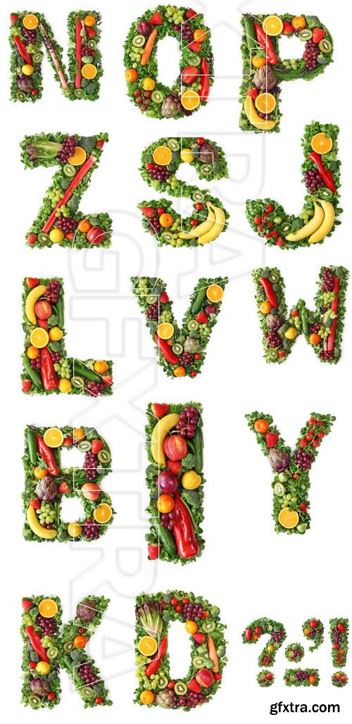 Amazing SS - Fruit alphabet, 27xJPGs Amazing SS - Fruit alphabet, 27xJPGs