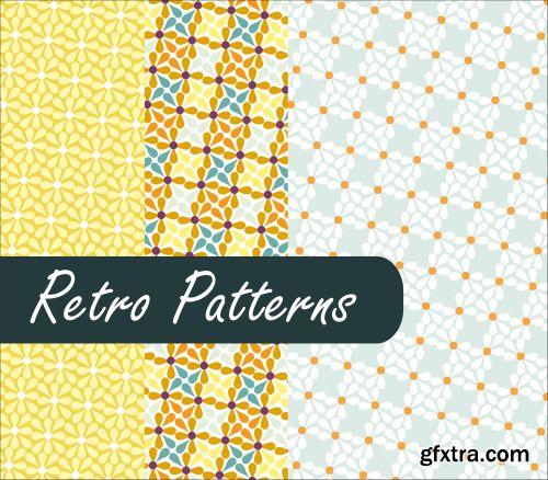 Fascinating Retro Patterns 25xEPS