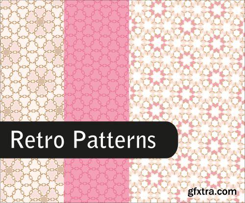 Fascinating Retro Patterns 25xEPS