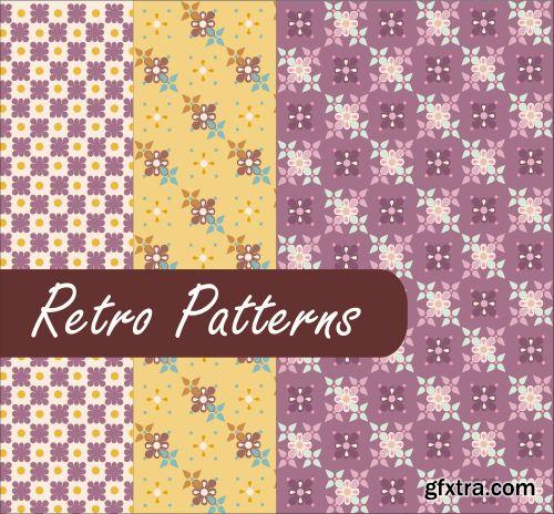 Fascinating Retro Patterns 25xEPS