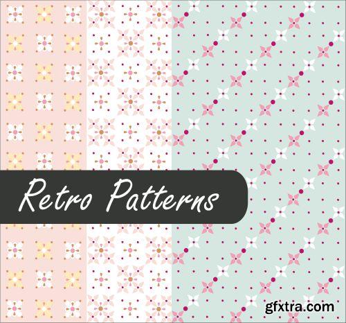 Fascinating Retro Patterns 25xEPS
