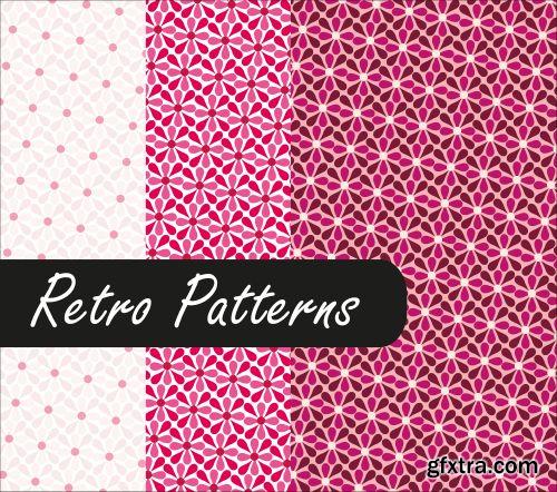 Fascinating Retro Patterns 25xEPS