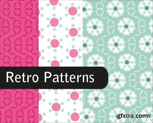 Fascinating Retro Patterns 25xEPS