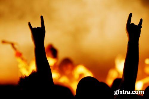 Concert & Crowd Backgrounds 25xJPG