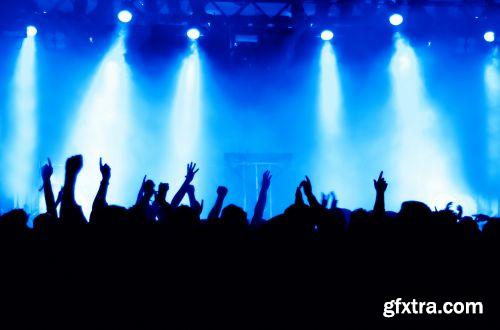 Concert & Crowd Backgrounds 25xJPG