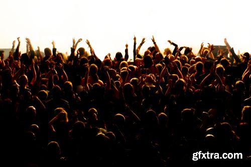 Concert & Crowd Backgrounds 25xJPG