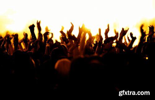 Concert & Crowd Backgrounds 25xJPG