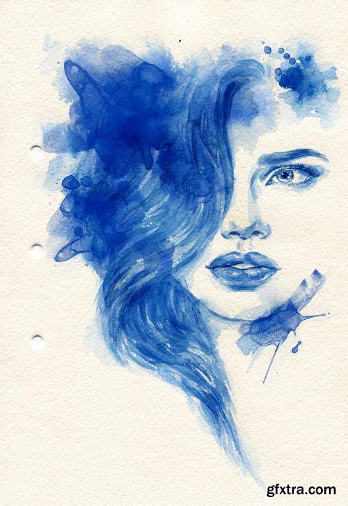 Woman Fashion Illustrations 25xJPG