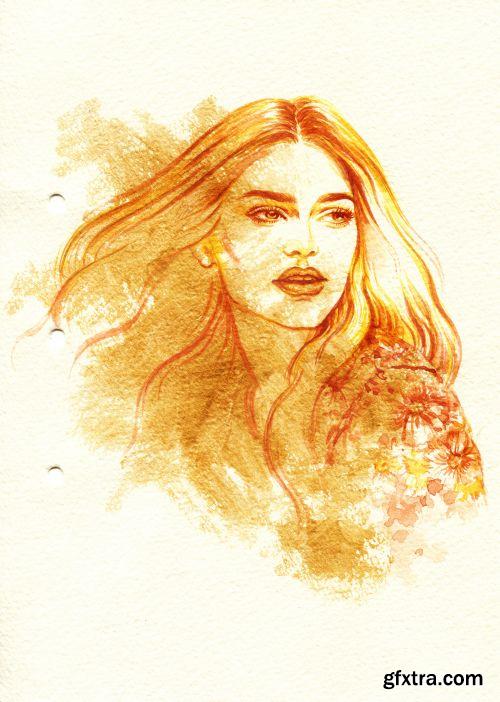 Woman Fashion Illustrations 25xJPG