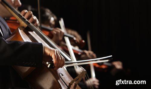 Classical Music Instruments and Orchestra 25xJPG