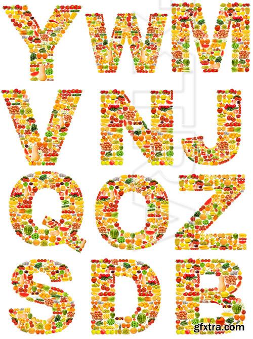 Amazing SS - Fruit Alphabet 2, 25xJPGs Amazing SS - Fruit Alphabet 2, 25xJPGs