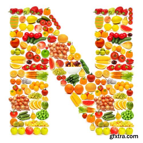 Fruit Alphabet #2, 25xJPG