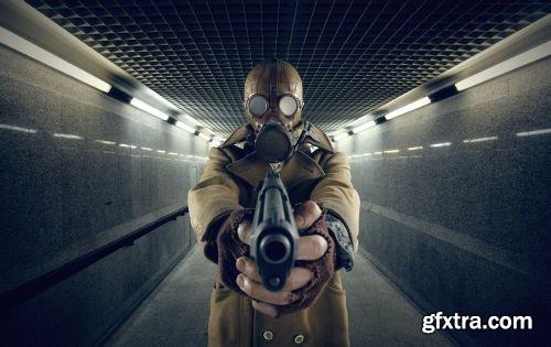 Gas Mask & Air Pollution 25xJPG