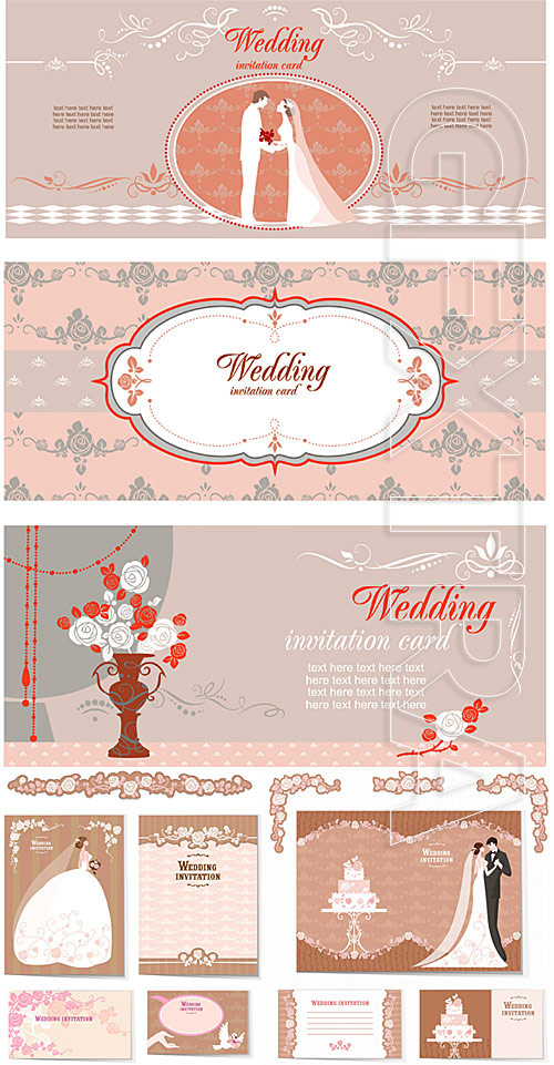 Wedding invitation cards 3