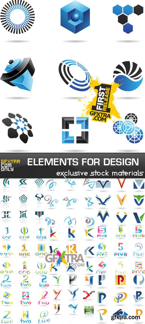 Vector elements for design
