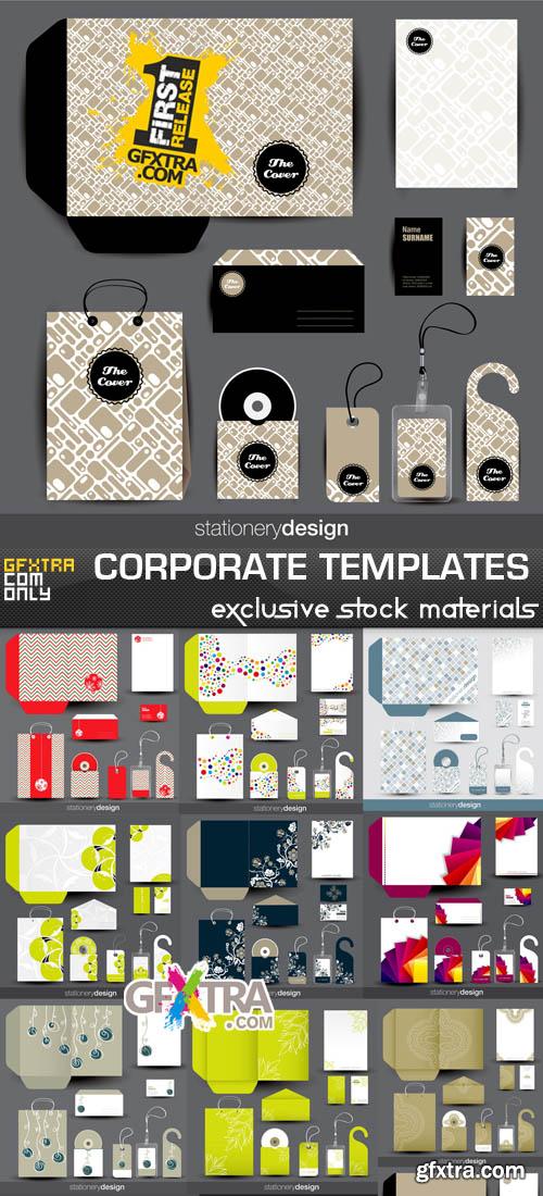 Collection of corporate templates Collection of corporate templates