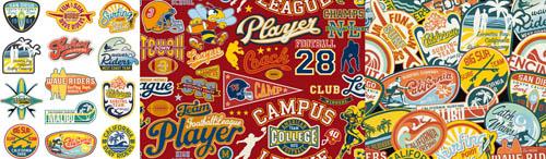 Collection of retro labels