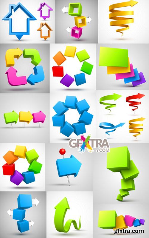 Collection of geometric design elements Collection of geometric design elements