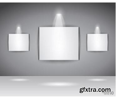 3d Empty Shelfs 32xEPS 3d Empty Shelfs 32xEPS