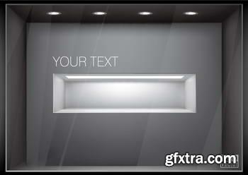 3d Empty Shelfs 32xEPS 3d Empty Shelfs 32xEPS