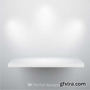 3d Empty Shelfs 32xEPS 3d Empty Shelfs 32xEPS