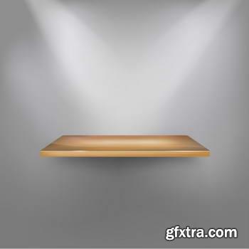 3d Empty Shelfs 32xEPS 3d Empty Shelfs 32xEPS