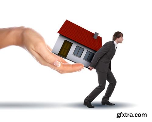 Real Estate Agent with House Model & Keys 30xJPG Real Estate Agent with House Model & Keys 30xJPG