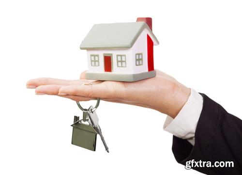 Real Estate Agent with House Model & Keys 30xJPG Real Estate Agent with House Model & Keys 30xJPG