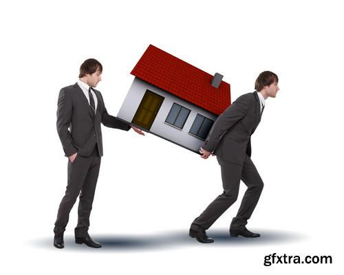 Real Estate Agent with House Model & Keys 30xJPG Real Estate Agent with House Model & Keys 30xJPG