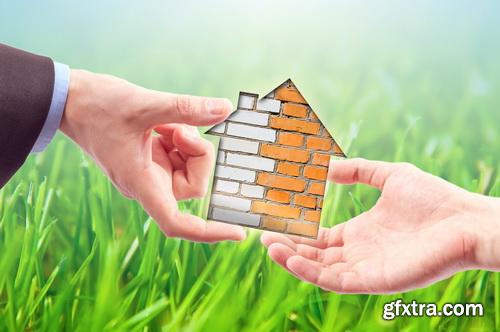 Real Estate Agent with House Model & Keys 30xJPG Real Estate Agent with House Model & Keys 30xJPG