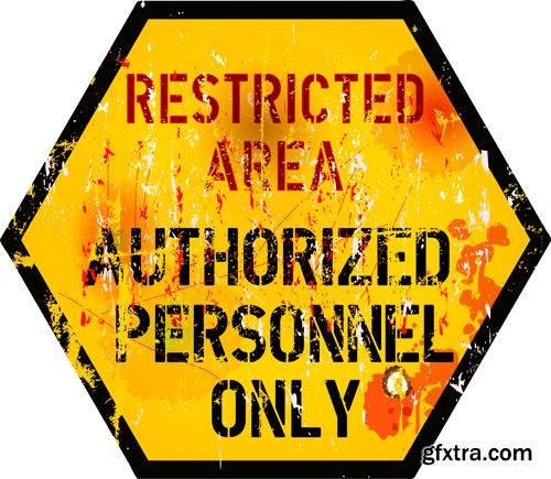 Warning and danger 25xEPS Warning and danger 25xEPS