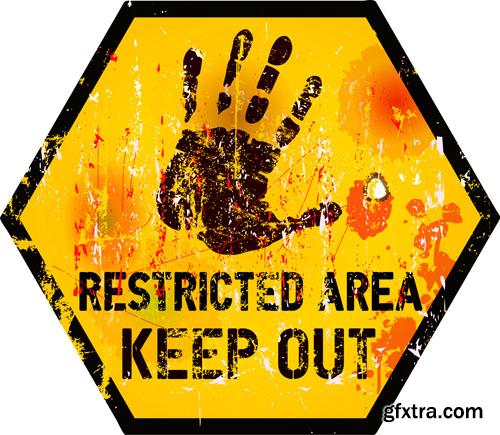 Warning and danger 25xEPS Warning and danger 25xEPS