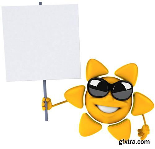 3D Characters With Banners - 25 HQ Images