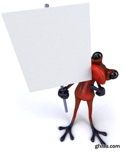 3D Characters With Banners - 25 HQ Images