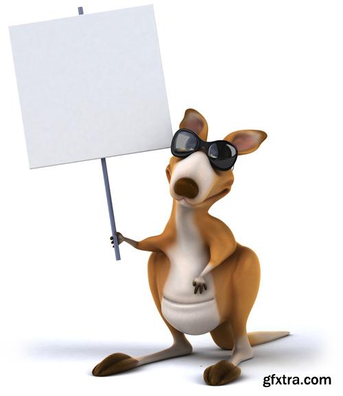 3D Characters With Banners - 25 HQ Images