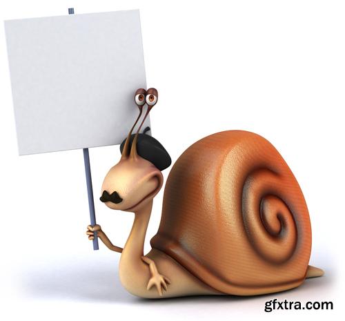 3D Characters With Banners - 25 HQ Images