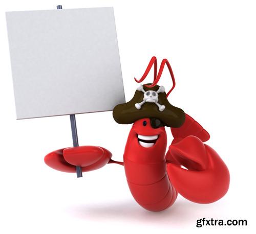 3D Characters With Banners - 25 HQ Images