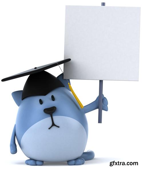 3D Characters With Banners - 25 HQ Images