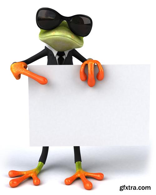 3D Characters With Banners - 25 HQ Images