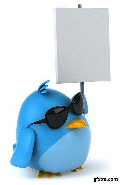 3D Characters With Banners - 25 HQ Images