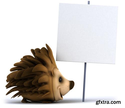 3D Characters With Banners - 25 HQ Images