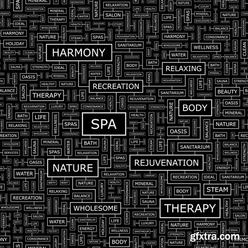 Word cloud concept illustration 25xEPS