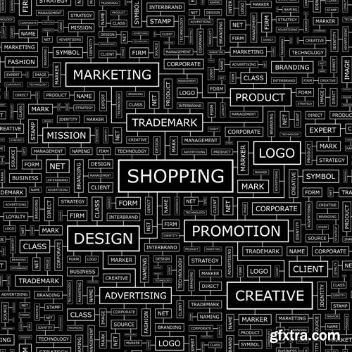 Word cloud concept illustration 25xEPS