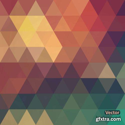 Triangle Covered Backgrounds, Templates 25xEPS
