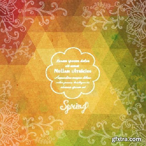 Triangle Covered Backgrounds, Templates 25xEPS