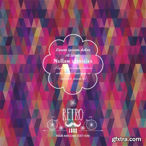 Triangle Covered Backgrounds, Templates 25xEPS