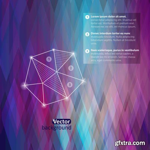 Triangle Covered Backgrounds, Templates 25xEPS