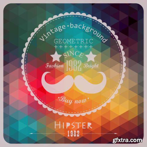 Triangle Covered Backgrounds, Templates 25xEPS