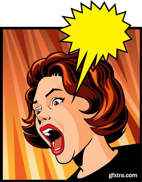 Retro AD Illustrations 27xEPS